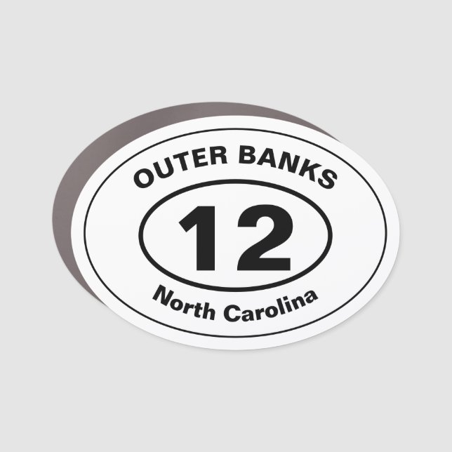 OUTER BANKS 12 CAR MAGNET (Front)