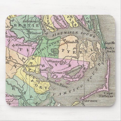 Outer Banks and Eastern North Carolina Map 1827 Mouse Pad