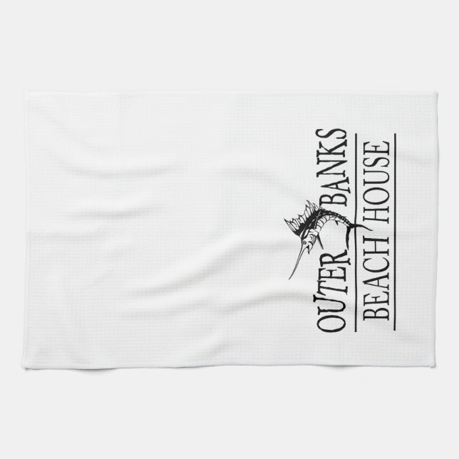 Outer Banks Beach House Kitchen Towel (Horizontal)
