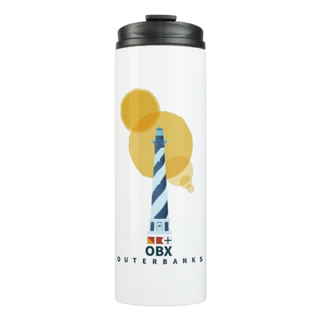 Outer Banks Caper Hatteras Design. Thermal Tumbler (Front)