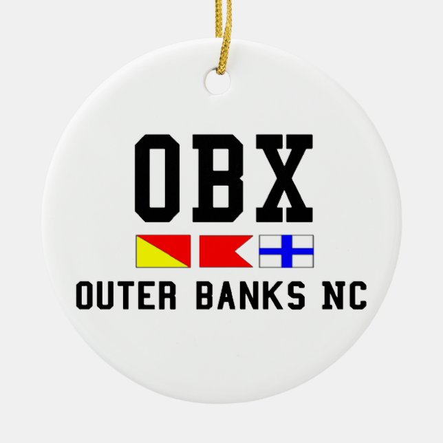 Outer Banks. Ceramic Ornament (Front)
