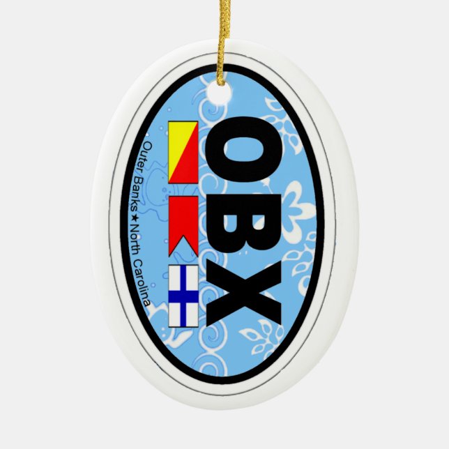 Outer Banks. Ceramic Ornament (Front)