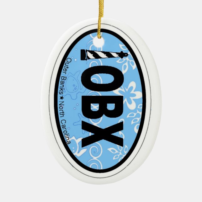 Outer Banks. Ceramic Ornament (Front)