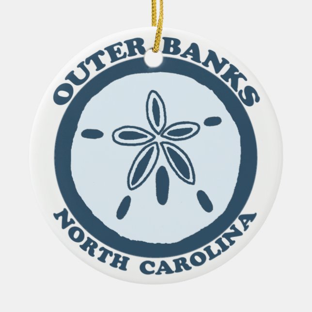 Outer Banks. Ceramic Ornament (Front)