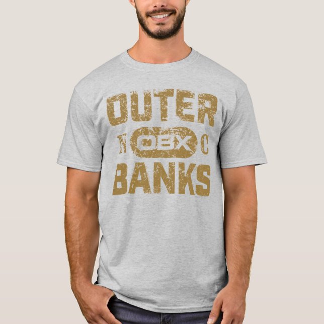 Outer Banks Distressed Type T-Shirt (Front)