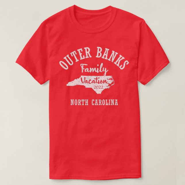 OUTER BANKS FAMILY VACATION 2022 OBX FAMILY VACATI T-Shirt (Design Front)