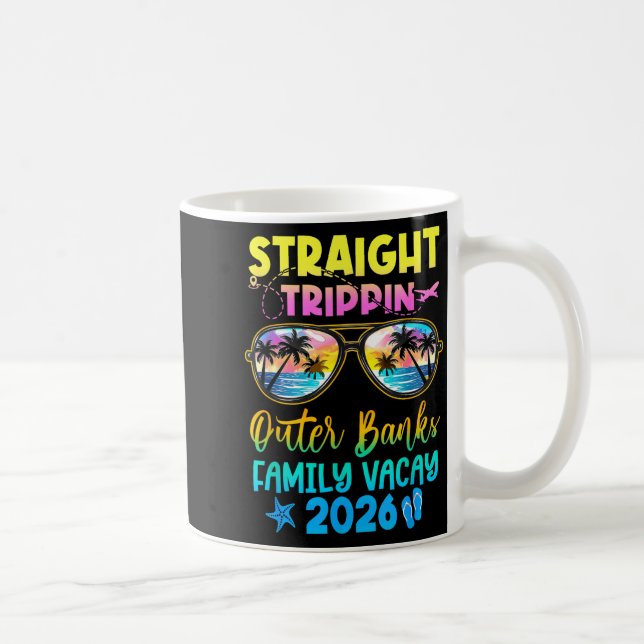 Outer Banks Family Vacay Vacation 2026 Straight Tr Coffee Mug (Right)