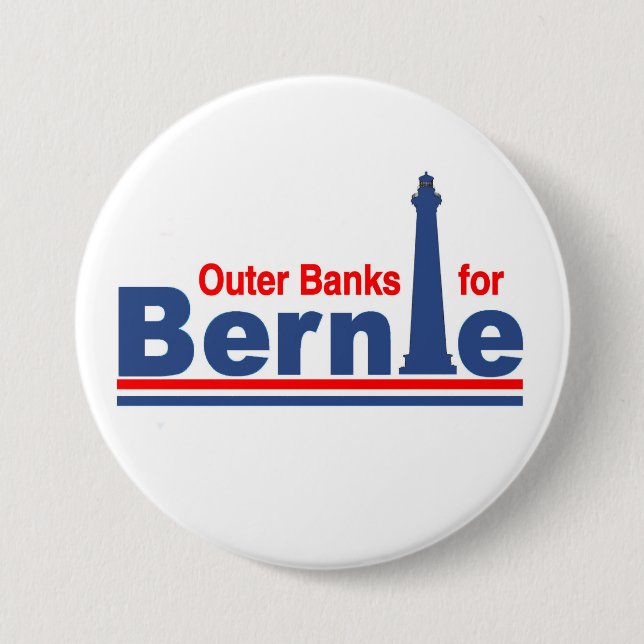 Outer Banks for Bernie Pinback Button (Front)