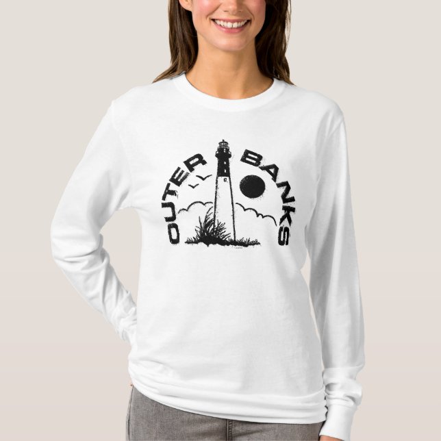 Outer Banks Lighthouse Badge T-Shirt (Front)