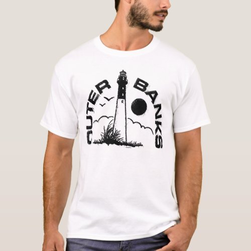 Outer Banks Lighthouse Badge T_Shirt
