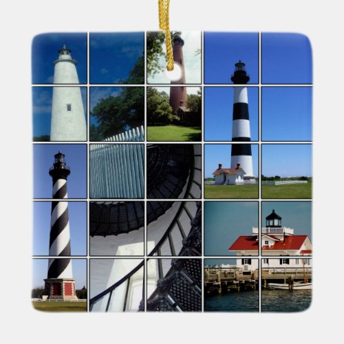 Outer Banks Lighthouses  Ceramic Ornament