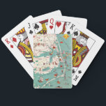Outer Banks Map Playing Cards<br><div class="desc">Fantastic vintage illustrated map of North Carolina's Outer Banks.  Perfect gift and accessory for the beach house!</div>