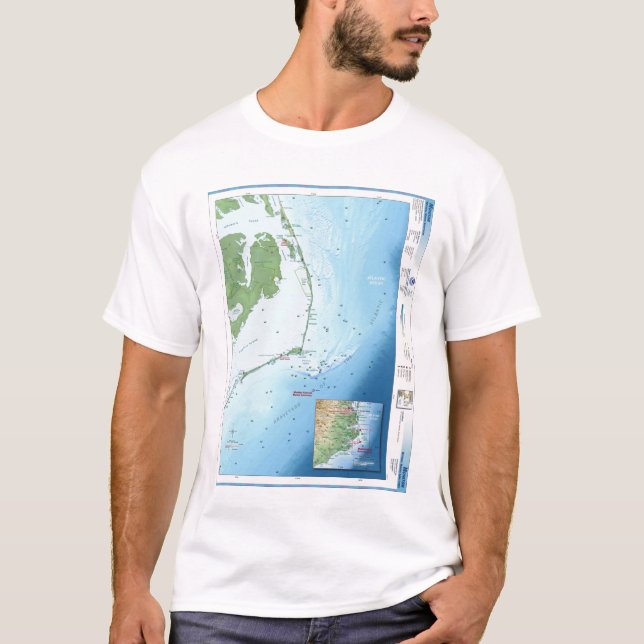 Outer Banks Map T-Shirt (Front)