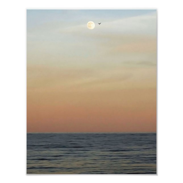 Outer Banks Moonrise Photo Print (Front)