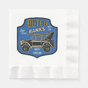 Outer Banks NC Badge Napkins
