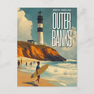 Outer Banks NC Vintage Travel Postcard