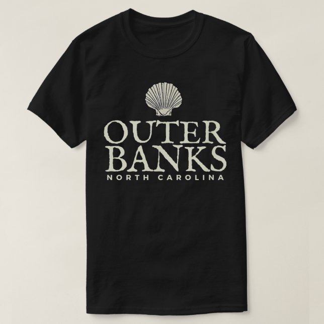 Outer Banks , North Carolina Beach Tee  (Design Front)