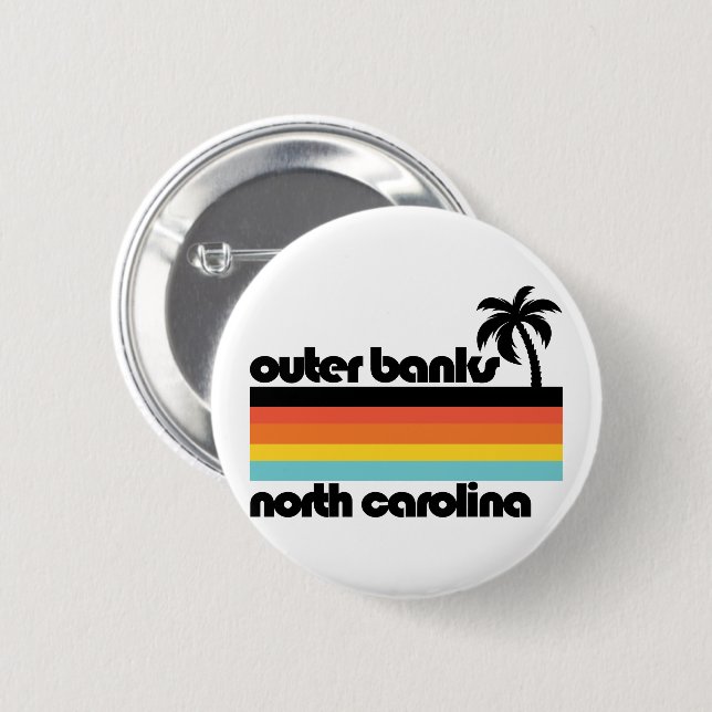  Outer Banks North Carolina Button (Front & Back)