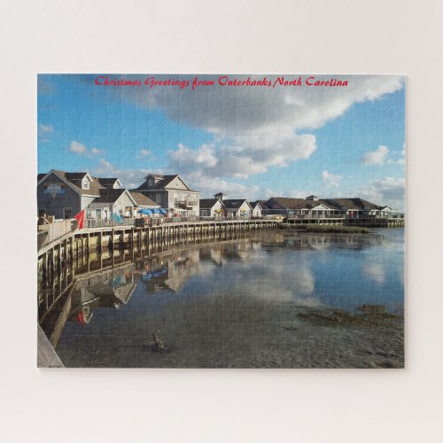 Outer Banks North Carolina Christmas Greetings Jigsaw Puzzle