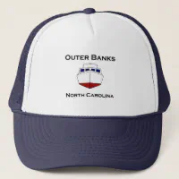 Outer Banks North Carolina Classic Fishing Boat Trucker Hat