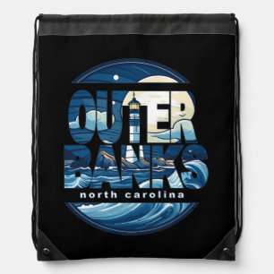 Outer Banks North Carolina Lighthouse Drawstring Bag