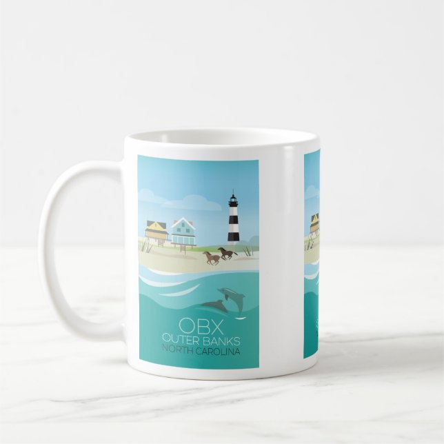 Outer Banks, North Carolina Muag Coffee Mug (Left)