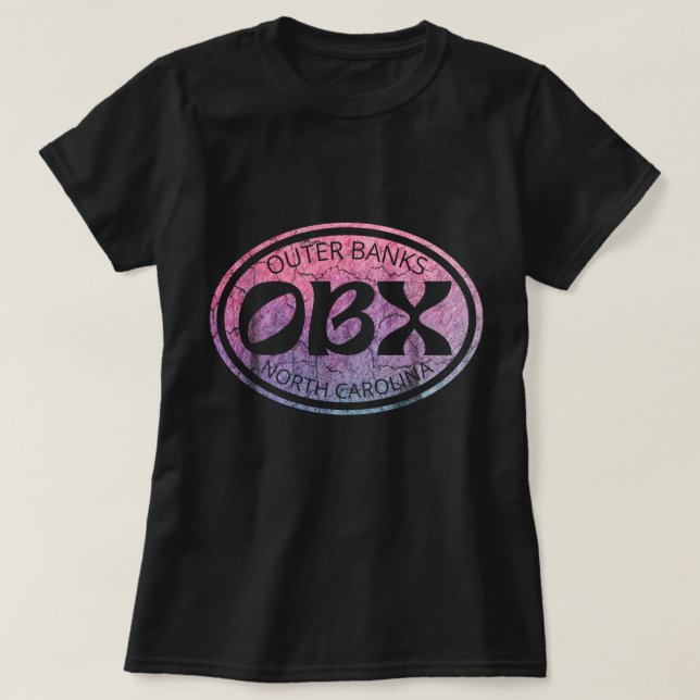 Outer Banks North Carolina OBX Beach Summer Travel T-Shirt (Design Front)