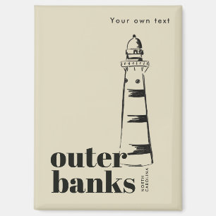 Outer Banks North Carolina scribbled lighthouse Magnet