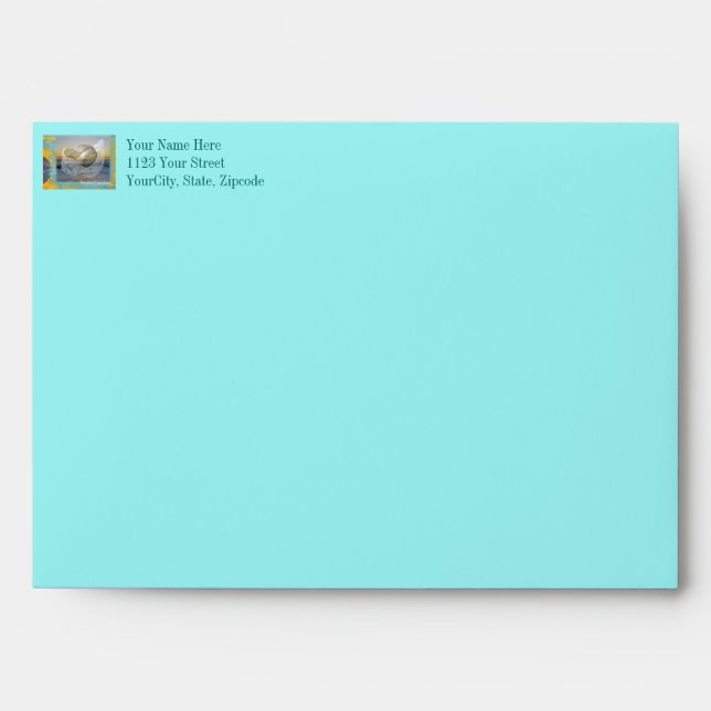 Outer Banks North Carolina Seashell & Surf Envelope (Front)