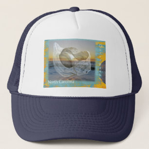 Outer Banks North Carolina Seashell & Surf Trucker Hat