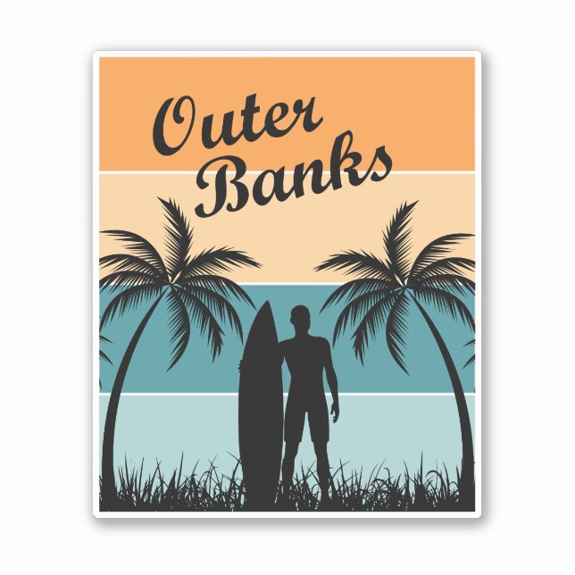 outer banks north carolina sticker (Front)