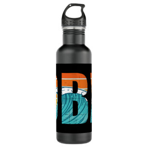 Outer Banks North Carolina Surfing Stainless Steel Water Bottle