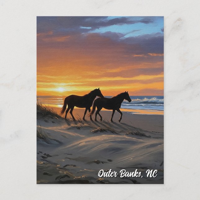 Outer Banks North Carolina Travel Postcard (Front)