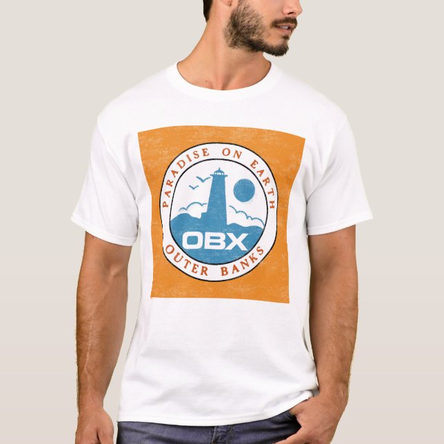 Outer Banks OBX Boxed Badge T-Shirt (Front)