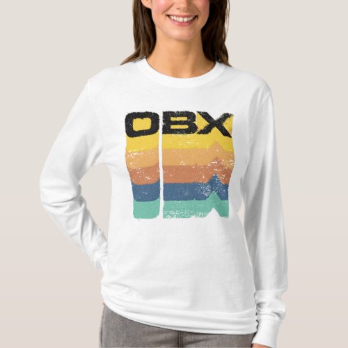 Outer Banks OBX Rainbow Stack T_Shirt