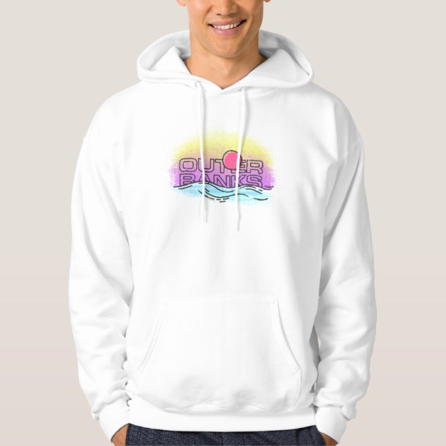 Outer Banks OBX TextuRed Sunset Hoodie (Front)