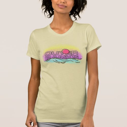Outer Banks OBX TextuRed Sunset T_Shirt