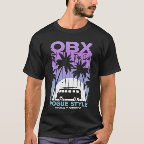 Outer Banks OBX The Cut Pogue Style Surfer Van T_Shirt