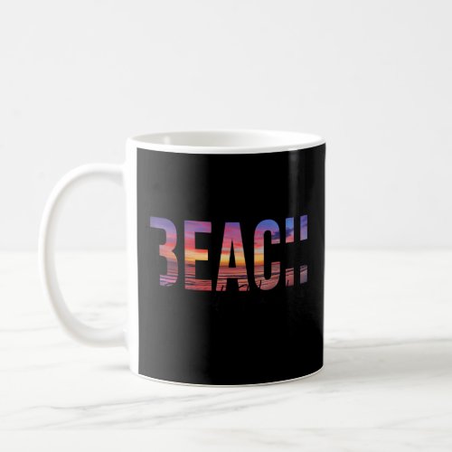 Outer Banks Palm Trees Beach Carolina Theme Vacati Coffee Mug