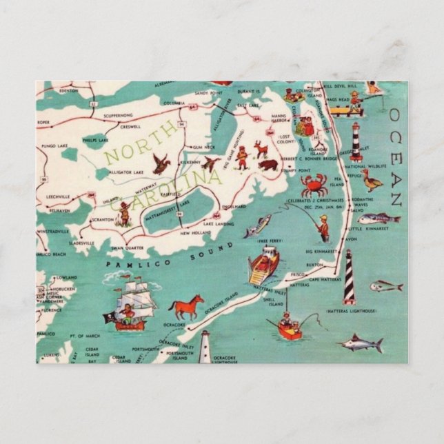 Outer Banks Pamlico Sound Postcard (Front)