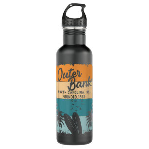 Outer Banks Shirts Men Women Kids OBX North Caroli Stainless Steel Water Bottle