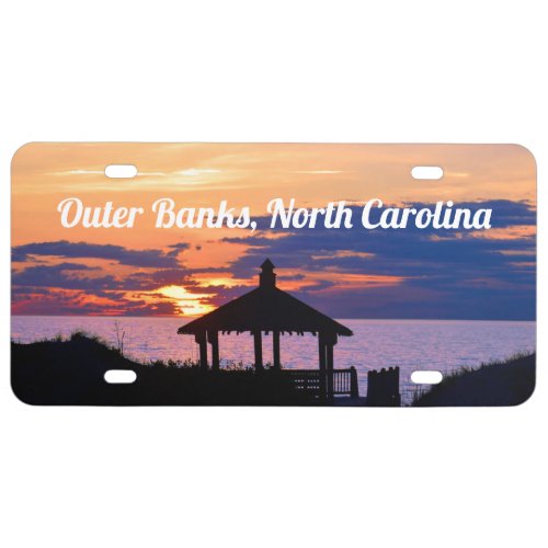 Outer Banks Sunrise Vanity Plate