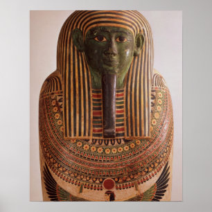 Outer lid of the sarcophagus of Psametik I (664-61 Poster