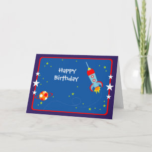 Outer Space 1 Birthday Card