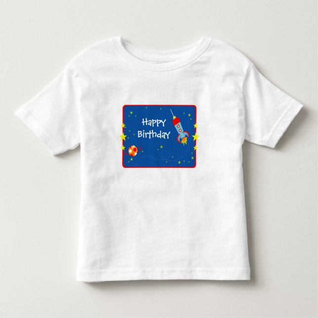 Outer Space 1 Birthday T-Shirt (Front)