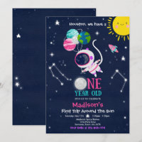 Outer Space 1st Birthday Party Astronaut Rocket