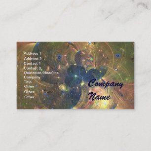 Outer Space Abstract Painting, Business Card