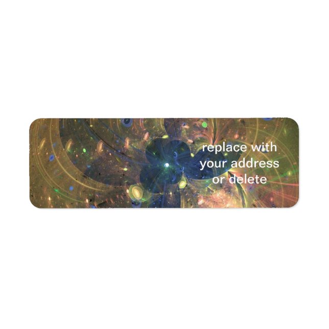 Outer Space Abstract Painting,  Label (Front)