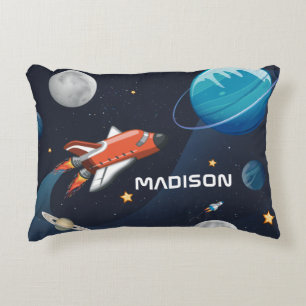 Outer Space Activity in the Galaxy Personalized Accent Pillow