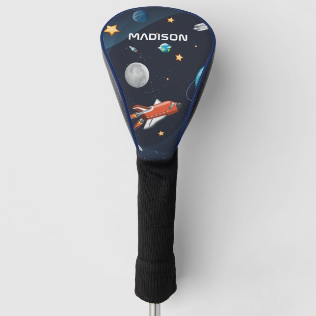 Outer Space Activity in the Galaxy Personalized Golf Head Cover (Front)